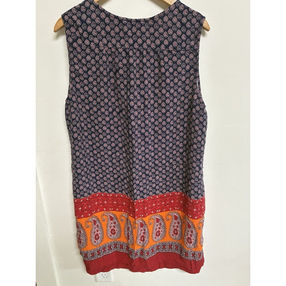 Beach Lunch Lounge Indigo Saffi Boho Dress Shift Women XXL Tassel Tunic Mini - Picture 4 of 6